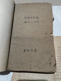 民国时期清华大学通讯录（及其罕见 录入信息很是完整）1909---1936