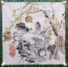 董江萍：当代女画家，1968年生于河南。先后师从著名花鸟画家徐湛，任之先生，现就读于清华美院高卉民、乔森的高研班。现为中国美协会员，中国书协一级书法师