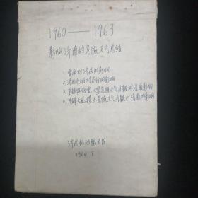 1960年—1963年影响济南的危险天气总结•1964年济南气象台 编•手写本！