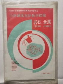 小学自然教学挂图 岩石 金属 8张全