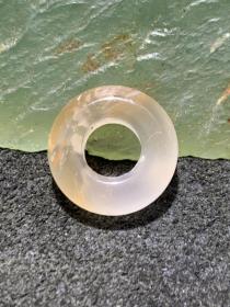 川料南红玛瑙荔枝冻通货卡环一个