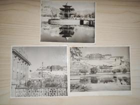 布达拉宫老照片3张（11*10cm）（12.5*9.8cm）（11*8.8cm）