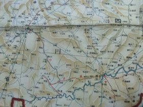 1938年 满蒙苏联国境大地图 双面印明细全图 特大幅110*79cm