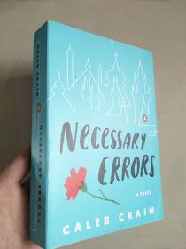 Necessary Errors  (A Novel)  英文原版 毛边本 20开