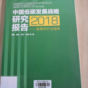 中国低碳发展战略研究报告2018政策评价与选择