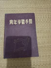 1952年青年学习手册 日记本，，【老版画插页，扉页有毛主席手书及毛版画像各一张每页都有名人语录】