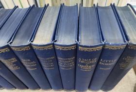 1930年左右 Works Of Charles Dickens 《狄更斯作品集》，16册全，25部作品，布面精装，英国伦敦出版，英文原版，内有大量版画插图