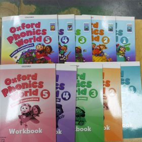 Oxford Phonics World（1、2、3、4、5+练习册1、2、3、4、5）牛津拼读（10本套装）10本合售