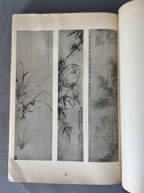 珂罗版《南画大成 第2卷 蘭竹菊四君子》1935年兴文社  有水渍  品相如图