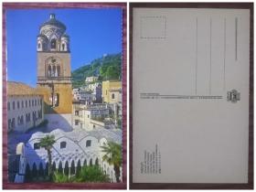 外国明信片，意大利原版，阿马尔菲建筑，品如图。，