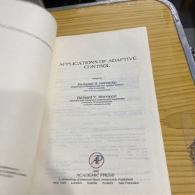 Applications of Adaptive Control 自适应控制的应用