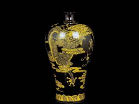 《精品放漏》康熙黄地梅瓶——清代瓷器收藏