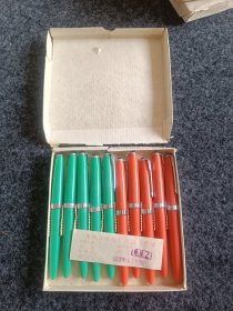 1988年，郑州市金笔厂，313铱金笔（一盒十支）