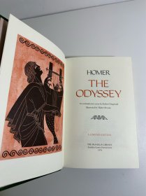 荷马史诗《奥德赛》，附原装编辑导读手册，Franklin Library The Odyssey by Homer,富兰克林出版社1978年出版25周年纪念系列限量收藏版真皮精装书