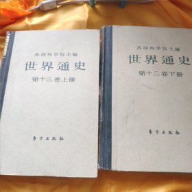 世界通史第十三卷上下册 精装 馆藏