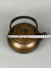 旧藏【京剧脸谱铜壶+铸铁炉】整套，全品完整，实拍如图！