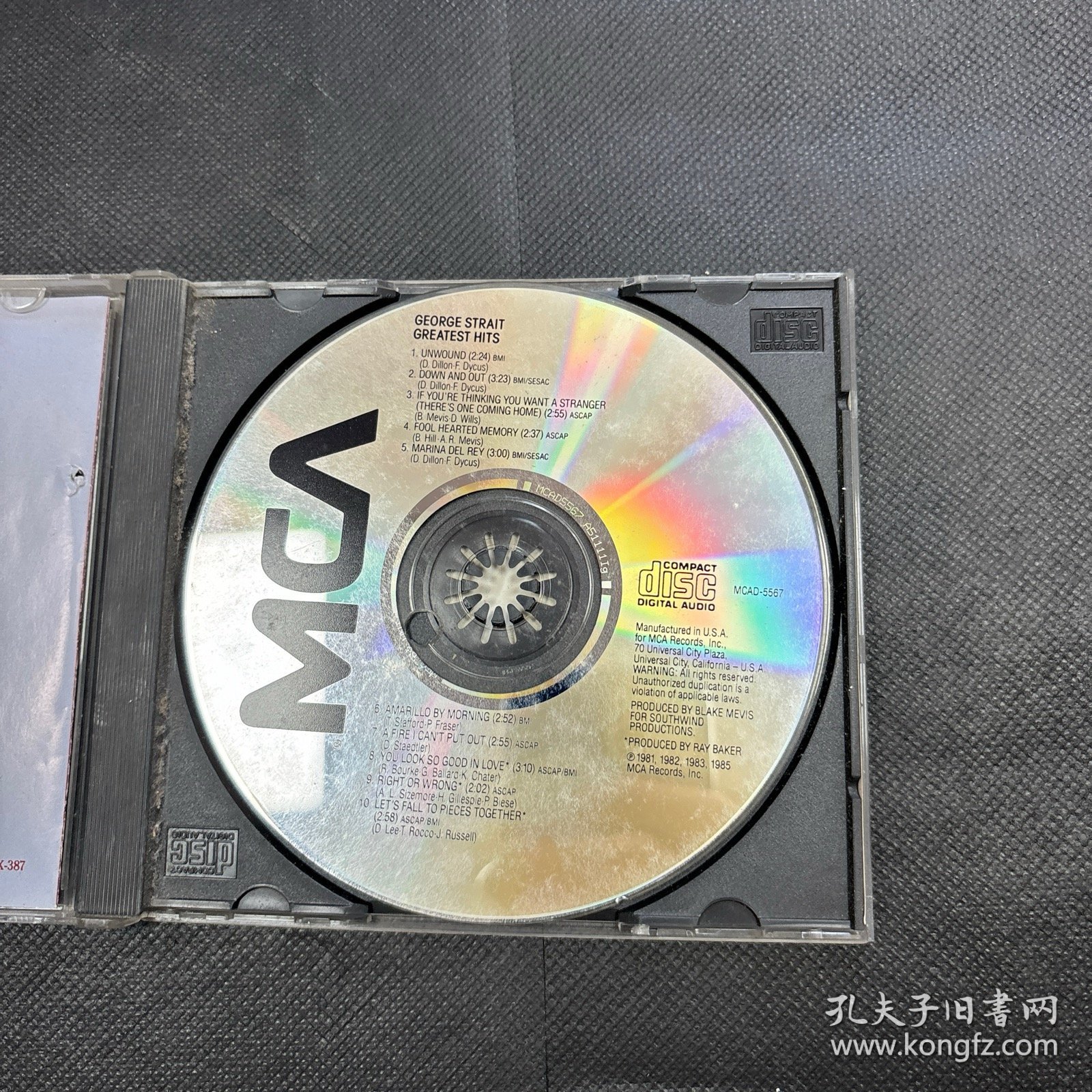 GEORGE STRAIT CD～品自鉴，按图发货【存放8312室247层】