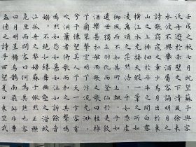 苏轼 苏东坡 前赤壁赋，小楷楷书书法作品127*34cm