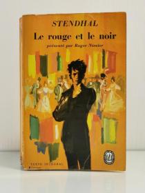 司汤达《红与黑》  Le Rouge et le Noir Par Stendhal   [ Le livre de poche 1967年版 ]  (法国文学经典) 法文原版书