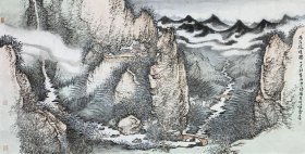 得自作者本人，终身保真 ——路镛，山东省日照市人。中央美术学院艺术硕士。先后修业于中国美术学院国画系、中央美术学院“山水精神”高研班，师从中央美院中国画学院院长陈平教授。现为中国民主促进会会员、山东省美术家协会会员、日照书画院院委、日照市美术家协会副主席、日照民进开明画院副院长。