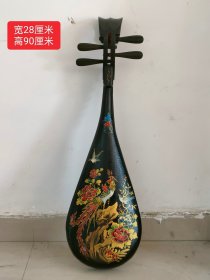 琵琶。 漆器彩绘做工，画工精细，品相完整，音色悦耳动听 细节如图……