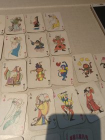 80年代左右美猴王儿童扑克一幅54张全