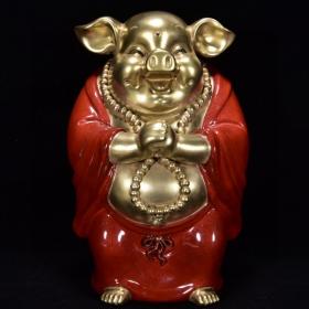 《精品放漏》雍正金猪——清三代官窑瓷器收藏