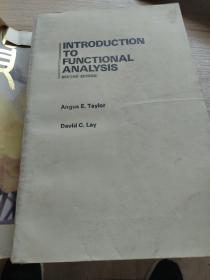 INTRODUCTION
TO
FUNCTIONAL
ANALYSIS
SECOND EDITION
Angus E. Taylor
University of California,
Berkeley and Los Angeles
David C. Lay
University of Maryland
College Park
JOHN WILEY & SONS
New York