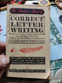 The Bantam Book of Correct Letter Writing Lillian Eichler【书信的正确写法，英文版原版】【36开本】