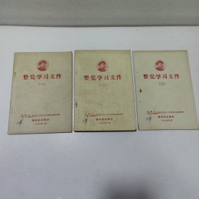 整党学习文件 (一 二 三)
