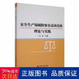 安全生产领域检察公益诉讼的理论与实践 经济理论、法规 吴勇主编