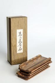 日本匠人手作烧杉木茶则