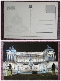外国明信片，意大利原版，国家祭坛，品如图