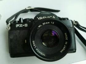 ￼照相机 135单反相机YASHICA FX-3雅西卡带定焦50镜头 实物照片 