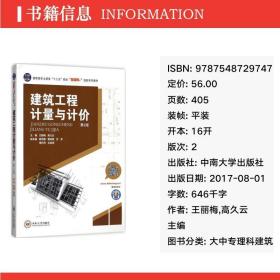 建筑工程计量与计价 大中专理科建筑 王丽梅,高久云 主编
