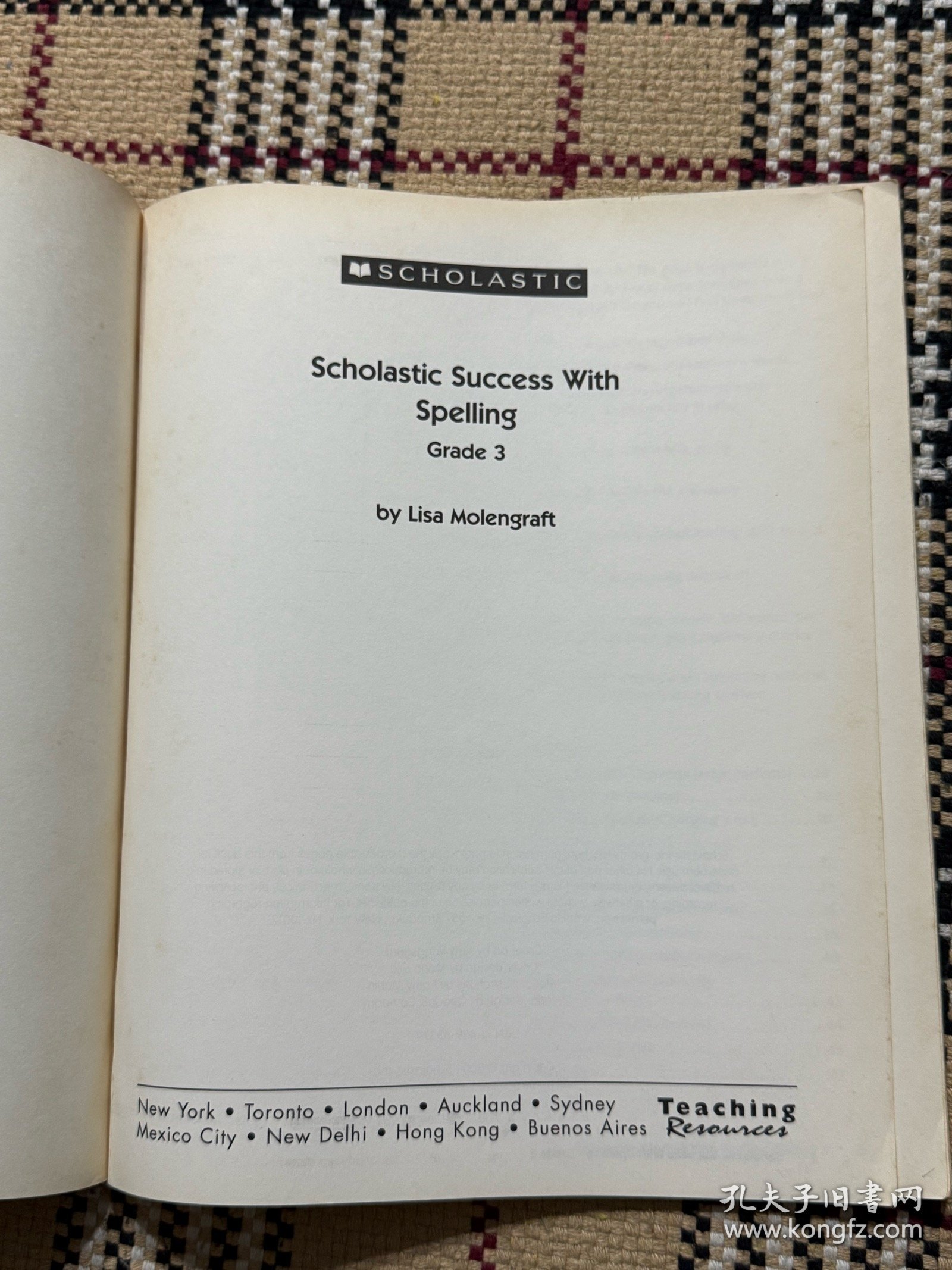 【英文】Scholastic Success With Spelling Workbook（Grade 3） 品相自鉴
