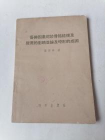 各种因素对于骨骼结构及发育的影响幷论及奇形的成因；本文是一综合性报告，阐明正常的骨骼结构在发育过程中的矛盾统一现象，反常的结构是遗传及环境因素如物理因素、激素、营养物质及药物等使骨骼的正常发展过程失去平衡所致。内有参考文献。