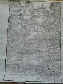 版画＜寒山寺＞