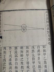 【天文天象学著作】《御制仪象考成》（上编卷八)清允禄、戴进贤等奉敕修纂，清代。开本大27cm×17cm（1~108筒子页内容全）（尾页缺失）品相如图所示 自定，观天象占卜算卦，知世事;观星图，明道理。天体，日象，月象，星象（几乎大部分页面都有图片）！