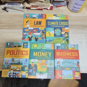 Usborne初学者5册 Money/Politics/Business/Climate crisis/Laaw英文原版