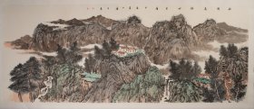 王勇，1968年12月21日出生于辽宁铁岭。现为中国美术家协会会员，中国工笔画学会会员，辽宁省书法家协会会员。画芯尺寸:180.5x70(cm)，己托底，手绘保真。(45155#)