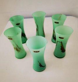 七八十年代的琉璃杯（6只合售）