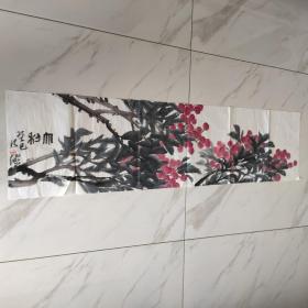 何健(画家，蔡岚先生关门弟子，曾师从苏葆桢先生、晏济元先生等大师)“大利”画一幅