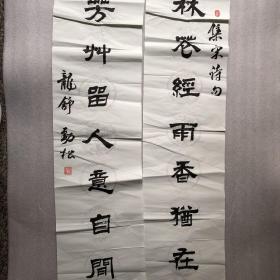 舒城 汪劲松 书法 楹联【集宋诗句】