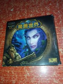 游戏光盘 魔兽世界4CD 游戏指南手册1本 可口可乐广告的魔兽卡片1张