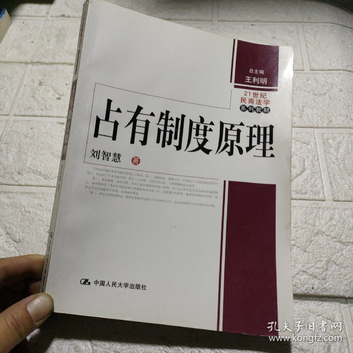 21世纪民商法学系列教材：占有制度原理