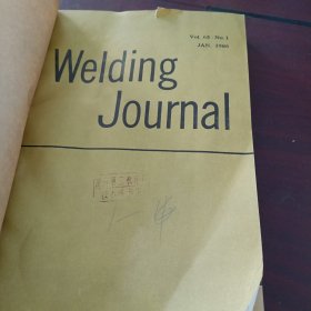 welding JournaL（焊接杂志1986年 第1一4卷英文）