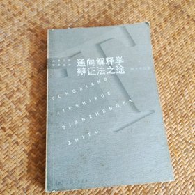 通向解释学辩证法之途:伽达默尔哲学思想研究——上海三联学术文库