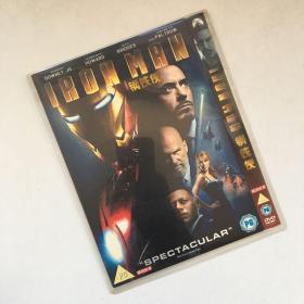 DVD  漫威系列电影光盘 1碟简装：钢铁侠 Iron Man (2008) 德国2区DVD版 英语+国语 又名: 铁甲奇侠(港) / 钢铁人(台) / 铁人