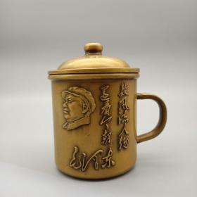 黄铜茶杯茶缸小茶缸纯铜茶水杯